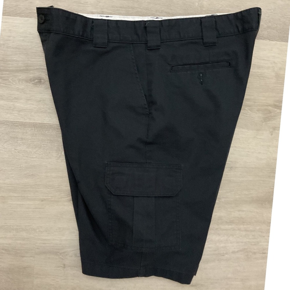 Dickies Flex Mens Black Regular Fit Cargo Shorts Size 40 Workwear Utility